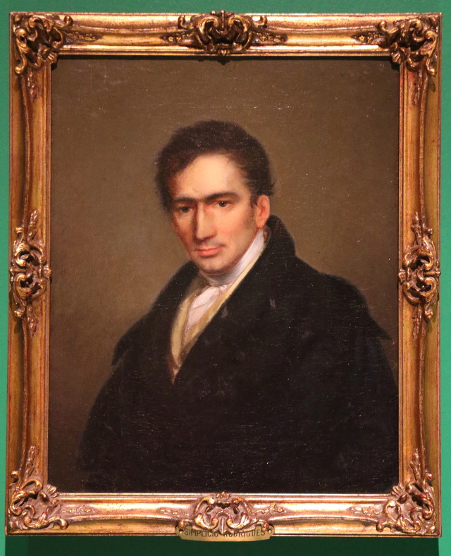 Retrato de Francisco Gomes da Silva, “o Chalaça”, por Simplício Rodrigues de Sá (18??). Óleo sobre tela. Acervo do Museu Histórico Nacional.