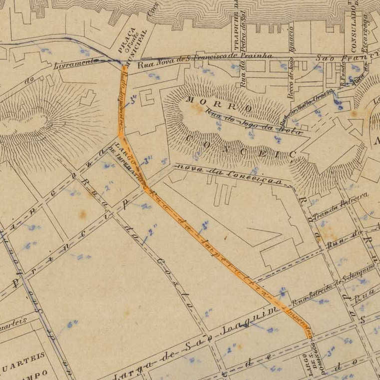 GUIA e plano da cidade do Rio de Janeiro. [S.l.: s.n.], 1858. Acervo digital da Biblioteca Nacional.