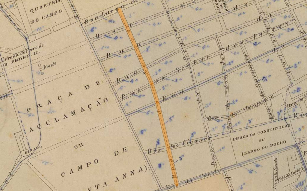 GUIA e plano da cidade do Rio de Janeiro. [S.l.: s.n.], 1858. Acervo digital da Biblioteca Nacional.