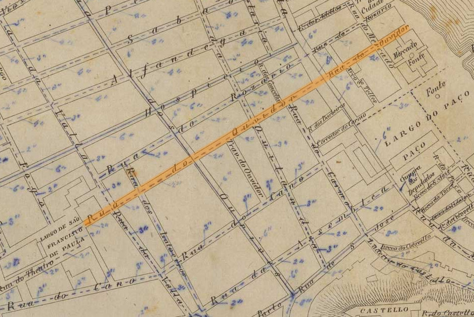 GUIA e plano da cidade do Rio de Janeiro. [S.l.: s.n.], 1858. Acervo digital da Biblioteca Nacional.