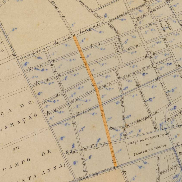 GUIA e plano da cidade do Rio de Janeiro. [S.l.: s.n.], 1858. Acervo digital da Biblioteca Nacional.