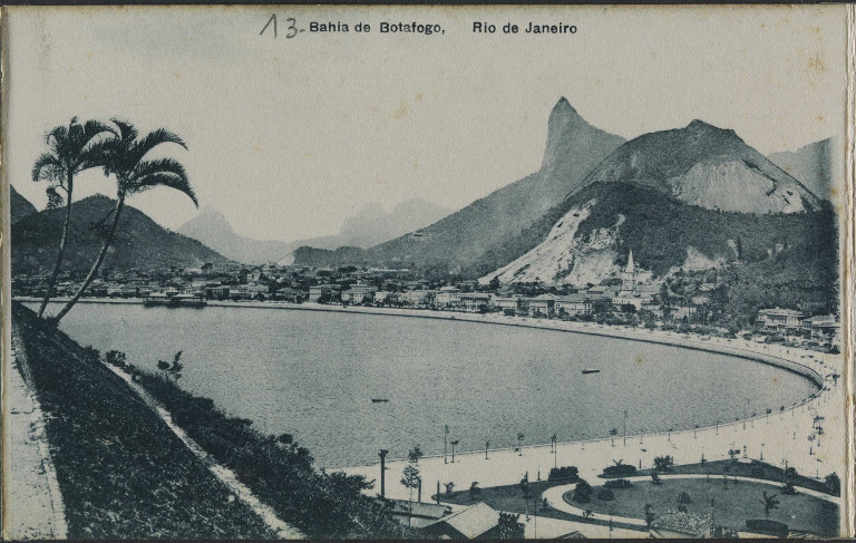 Bahia de Botafogo, Rio de Janeiro.  Acervo digital da Biblioteca Nacional.