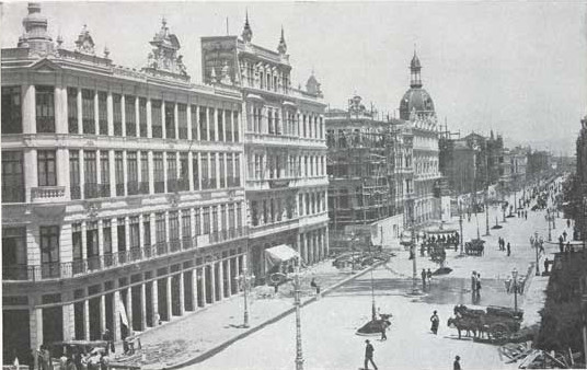 Avenida Central.  Acervo digital da Biblioteca Nacional.