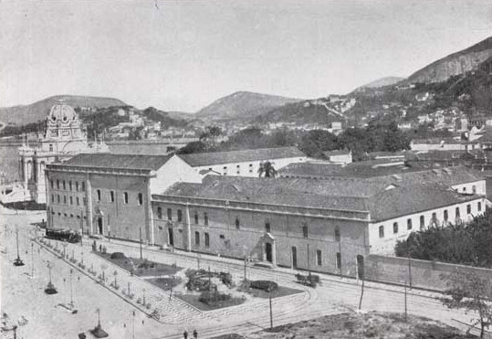 Convento da Ajuda em maio de 1907.  Acervo digital da Biblioteca Nacional.