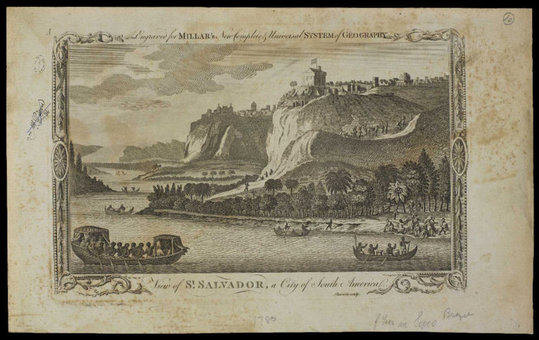 SHERWIN, J. K. View of St Salvador, a city of South América. [S.l.: s.n.], [1780]. Acervo digital da Biblioteca Nacional.