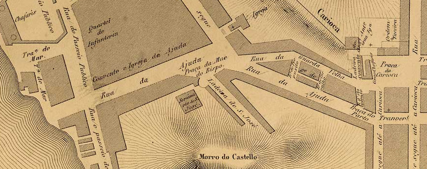 PLANTA da cidade do Rio de Janeiro. Paris [França]: Imp. Lenecier, [ca.1853]. Acervo digital da Biblioteca Nacional.