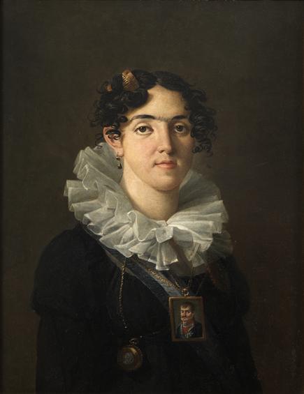 Retrato da Infanta D. Maria Teresa, 1816, por Taunay, Nicolas Antoine (1755, Paris-1830, Paris). Acervo do Palácio Nacional de Queluz, 