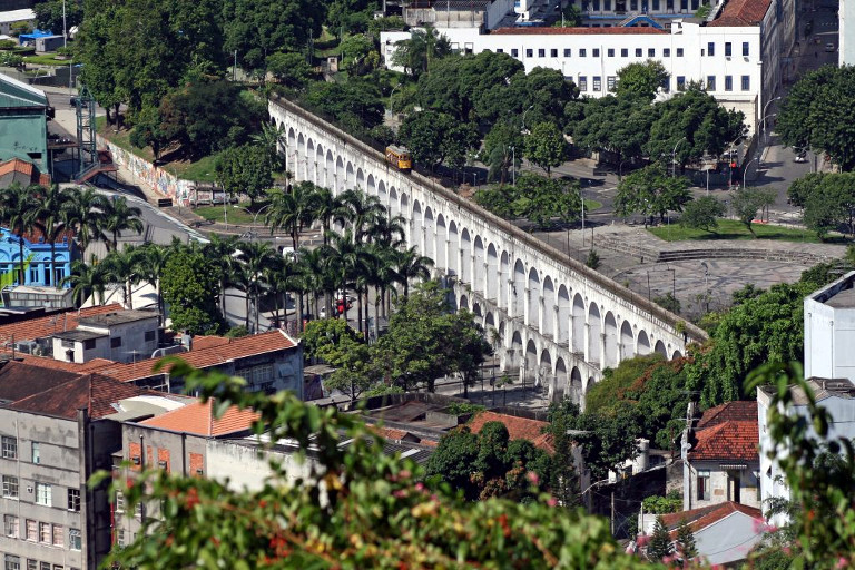 Arcos da Lapa vistos de Santa Teresa