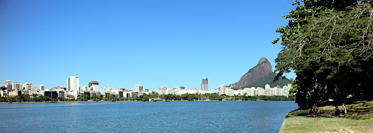 Lagoa Rodrigo de Freitas próximo ao Parque da Catacumba