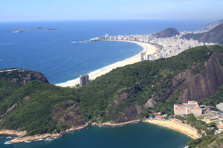 Praias Vermelha, Leme, Copacabana e Ipanema, vistas do Pão de Açúcar