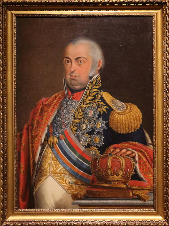 Dom João VI. Óleo sobre tela. Século XIX. José Leandro de Carvalho (1750-1834).