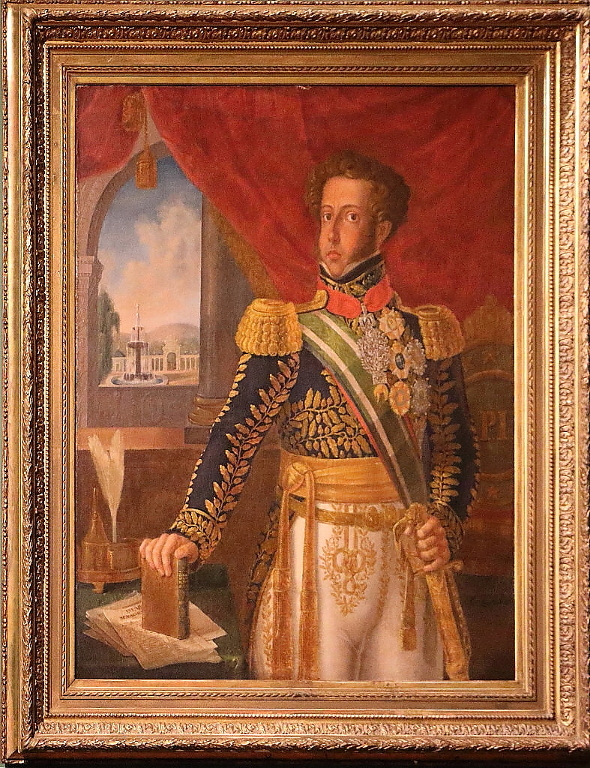 D. Pedro I - Óleo sobre tela, 1826. Manuel de Araújo Porto Alegre (1806-1879).