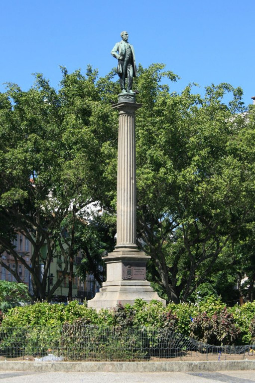 Monumento ao Visconde de Mauá (antes das obras do Porto Maravilha)