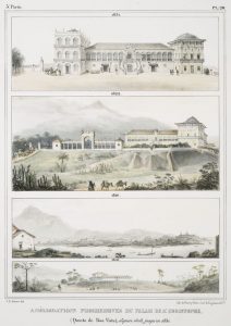 Melhorias progressivas do Palácio de São Cristóvão (Quinta da Boa Vista) no período de 1808 a 1831, por Jean Baptiste Debret, 