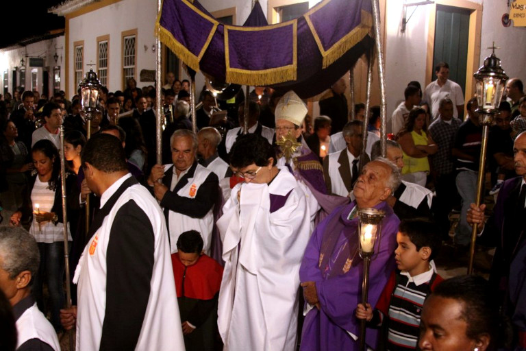 Procissão do Encontro do Senhor dos Passos e Nossa Senhora das Dores em 2011 (Tiradentes / MG)