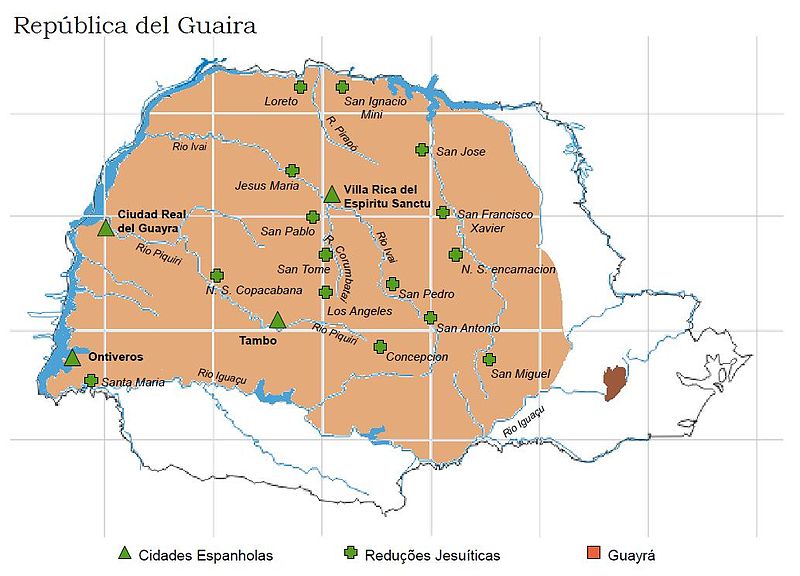 Reduções Jesuíticas e Espanholas no Guayra, de Breno Klamas, 